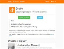 Tablet Screenshot of drablr.com